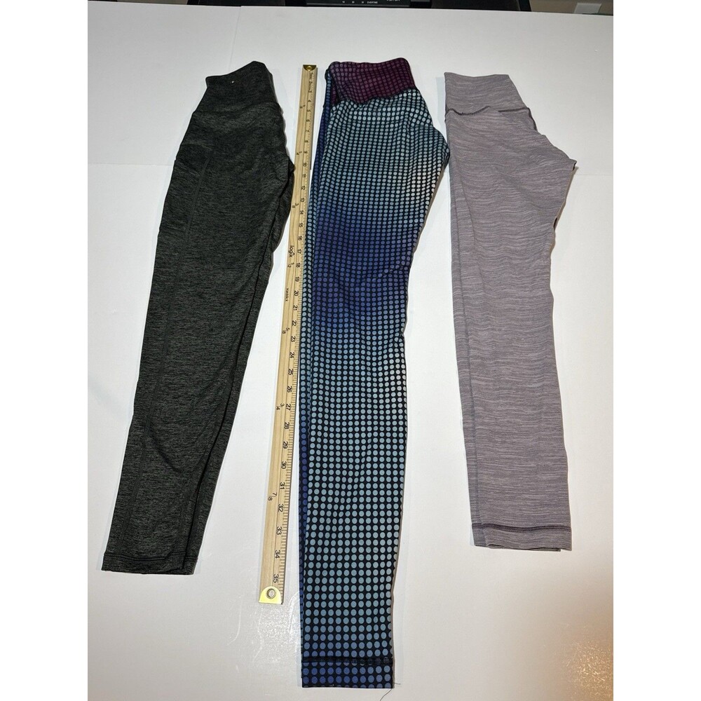 Lululemon Women's Leggings Lot Of 3 Workout Pants (1) Size 4 (2) Size 1